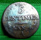 MONNAIE CONVENTION  5 CENTIMES L'AN 4 A , Paris ,  DUPRE PETIT MODULE FRANCE OLD COIN - 1792-1975 National Convention