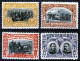 ⁕ Romania 1906 ⁕ 40th Anniversary Of Regency CARL I Mi. 187,188,190,191 ⁕ 4v MH - Neufs
