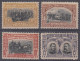 ⁕ Romania 1906 ⁕ 40th Anniversary Of Regency CARL I Mi. 187,188,190,191 ⁕ 4v MH - Neufs