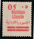 GRAND LIBAN - N°116c ** (1928-29) VARIETE : Surcharge Recto-verso . - Neufs