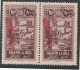 GRAND LIBAN - Poste Aérienne N°20aa * (1926) VARIETE : "au" Au Lieu De "aux" Tenant à Normal. - Luchtpost