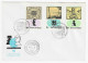 CHESS FDC Hungary 1974, Budapest - 2 Envelopes, Full Perf. Series - Chess