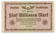 GERMANY - 5 Millionen Mark Reichsbahn 22. 8. 1923. PS1013b. (DR059) - Andere & Zonder Classificatie