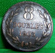 GRANDE BRETAGNE MONNAIE REGIONALE  GUERNESEY 8 DOUBLES 1903 H , HEATON , UK OLD COIN GUERNSEY - Kanaaleilanden