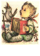 ILLUSTRATION, HUMMEL, LET'S SING, NR. 62.1167, CHILD, BOY, BIRD, ACCORDION, SIGNED, POSTCARD - Hummel