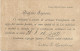 STORIA POSTALE 6/4/1906 CARTOLINA COMMERCIALE CECCHINI SPEDITA A STAMPE CON CENT. 2 AQUILA SABAUDA N. 69 - Pubblicitari