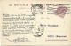 STORIA POSTALE 29/1/1917 CARTOLINA COMMERCIALE SCENA ILLUSTRATA CON 10 CENT LEONI N. 82 PERFIN - Pubblicitari