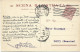 STORIA POSTALE 29/1/1917 CARTOLINA COMMERCIALE SCENA ILLUSTRATA CON 10 CENT LEONI N. 82 PERFIN - Reclame