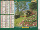Calendrier-Almanach Des P.T.T 2001 Maison Toit Chaume-Eglise De Rougegoutte-Département AIN-01-417-OLLER - Grand Format : 2001-...