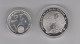 2002 Spanien Spanische EU-Ratspräsidentschaft 10  + 12 Euro Silber KM# 1048,1049 Ca 41,6 G AG - Sonstige & Ohne Zuordnung