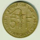 AFRIQUE OCCIDENTALE FRANCAISE  BANQUE CENTRALE/ 5 FRANCS / 1965 - French West Africa