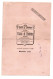Buvard Au Petit St. Thomas Exposition Des Tissus Et Toilettes D'été + 8 Timbres Français Au Verso De 1943 - Textile & Clothing