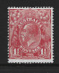 Australia 1926 - 1930 1 & 1/2d Scarlet KGV Definitive SM Wmk Perf 14 Fine Mint , HR - Nuovi