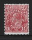 Australia 1926 - 1930 1 & 1/2d Scarlet KGV Definitive SM Wmk Perf 14 Fine Mint , HR - Ungebraucht