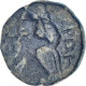 Kushan Empire, Kanishka I, Drachme, 127-152, Bronze, TTB - Orientale