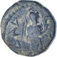 Kushan Empire, Kanishka I, Drachme, 127-152, Bronze, TTB - Orientale