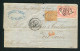 Rare Lettre De Bordeaux Pour Port Louis ( Ile Maurice 1871 ) Avec Les N° 38 & 49 - 1870 Emission De Bordeaux