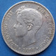 SPAIN - Silver 5 Pesetas 1898 *18 SG V KM# 707 Alfonso XIII (1886-1931) - Edelweiss Coins - First Minting