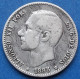 SPAIN - Silver 1 Peseta 1885 *85 MS M KM# 686 Alfonso XII (1874-1885) - Edelweiss Coins - First Minting