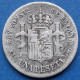 SPAIN - Silver 1 Peseta 1885 *85 MS M KM# 686 Alfonso XII (1874-1885) - Edelweiss Coins - First Minting