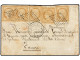 GUADALUPE. 1872. BASSE-TERRE A FRANCIA. 10 Cts. Bistre (5). Mat. Parrilla De Puntos Y Fechador PAQ. FR/BASSE-TERRE GUADE - Other & Unclassified