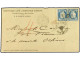 MARTINICA. 1875. BRITISH POST OFFICE. Envelope To New Orleans, United States Bearing French General Colonies 25 Cents Bl - Sonstige & Ohne Zuordnung