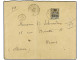 ZANZIBAR. 1900 (Aug 28). Registered Cover To REIMS Franked By 1896 20a. On 2fr. Blistre On Azure Tied By ZANZIBAR Cds In - Other & Unclassified