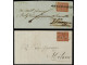 ITALIA ANTIGUOS ESTADOS: PARMA. 1855-56. 2 Covers With 25 Cts Red-brown Stamps. - Autres & Non Classés