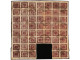 ° NEPAL. 1917-19. 2 Annas Purple, Setting 23. Block Of 53 Stamps, Inverted Pos. 8, 9, 15, 19, 48 With Telegraphic Cancel - Autres & Non Classés