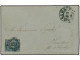 NORUEGA. 1856 (Nov 27). Cover To Sinderod, Near Tonsberg Franked By Very Fine 1855 4sk. Blue Tied By '253' Ringed Numera - Andere & Zonder Classificatie