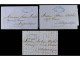 MOZAMBIQUE. 1856-57. 3 Covers From France To Mozambique In The Text Instructions For Forwarding. - Other & Unclassified