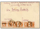 SERBIA. 1878 (8 Aug.). VALJEVO To BELGRADE. Three Pairs Of Fourth Printing 10 Pa. Brown, Perf. 12, Tied By VALJEVO Cds.  - Autres & Non Classés