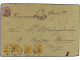 SUECIA. 1862. ARVIKA A ELVERUN (Noruega). 24 Ore Amarillo (4) Y 50 Ore Carmín, Carta Certificada. Manuscrito 'Recommende - Autres & Non Classés