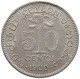 CEYLON 50 CENTS 1920 George V. (1910-1936) #t024 0093 - Sri Lanka (Ceylon)