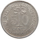 CEYLON 50 CENTS 1920 George V. (1910-1936) #t024 0093 - Sri Lanka