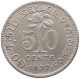 CEYLON 50 CENTS 1927 George V. (1910-1936) #t022 0719 - Sri Lanka (Ceylon)