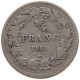 BELGIUM 1/4 FRANC 1844  Leopold I. (1831-1865) #t029 0119 - 1/4 Frank