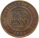 AUSTRALIA PENNY 1923 George V. (1910-1936) #t023 0393 - Penny