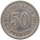 KAISERREICH 50 PFENNIG 1877 F  #t029 0251 - 50 Pfennig