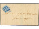 URUGUAY. 1858 (July 27). Entire Letter From MONTEVIDEO To BUENOS AIRES Franked By Sun 1858 120 C. Blue, Thin Figures, Ti - Other & Unclassified