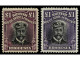 * RHODESIA. 1913. DIE II. 1 £ Black And Purple And 1 £ Black And Violet. Yv. 57 (x2). SG.242/3. Stanley Gibbons.875£. - Andere & Zonder Classificatie