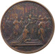 FRANCE MEDAILLE 1722 Louis XVI. (1774-1793) Louis XV, Sacre à Reims 1722 Duvivier Blanc #sm05 0987 - Monarquía / Nobleza
