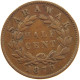 SARAWAK 1/2 CENT 1870 C. Brooke (1868-1917) #t024 0261 - Colonie