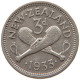 NEW ZEALAND 3 PENCE 1933 George V. (1910-1936) #t023 0271 - Nieuw-Zeeland