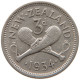 NEW ZEALAND 3 PENCE 1934 George V. (1910-1936) #t023 0273 - Nueva Zelanda