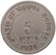 NORTH BORNEO 5 CENTS 1921 George V. (1910-1936) #t024 0249 - Colonies