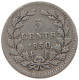 NETHERLANDS 5 CENTS 1850 Willem III. 1849-1890 #t024 0285 - 1849-1890 : Willem III