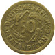 WEIMARER REPUBLIK 50 RENTENPFENNIG 1924 D  #t029 0221 - 50 Rentenpfennig & 50 Reichspfennig