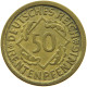 WEIMARER REPUBLIK 50 RENTENPFENNIG 1924 J  #t029 0207 - 50 Renten- & 50 Reichspfennig