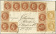 Càd T 16 FOURCAMONT (74) / N° 26 (10) + 28 (2) Sur Lettre 2 Ports Pour Aumale. 1870. - TB / SUP. - R. - 1863-1870 Napoleon III With Laurels